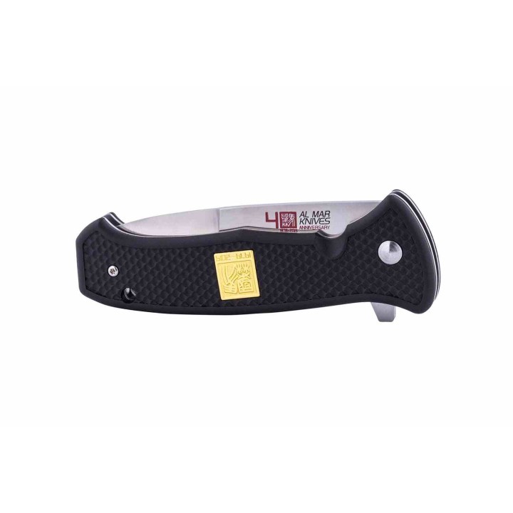 Couteau Al Mar 40th Anniversary SERE Lame Acier D2 Talon Manche Dragon FRN Linerlock Clip AMK9202 - Livraison Gratuite