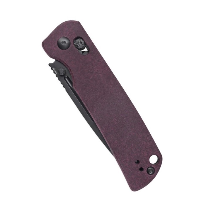 Couteau Kizer Escort Red Lame Acier 154CM Manche Richlite IKBS Clutch Lock Clip KIV4481C1 - Livraison Gratuite