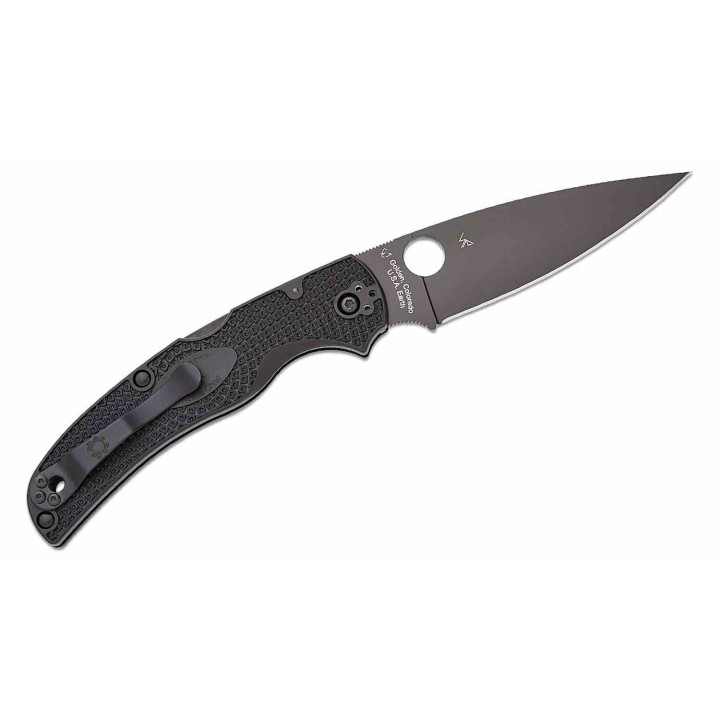  Couteau Spyderco Native Chief Lightweight Lame Acier CTS-BD1N Black Manche FRN Lockback USA SC244PBBK - Livraison Gratuite