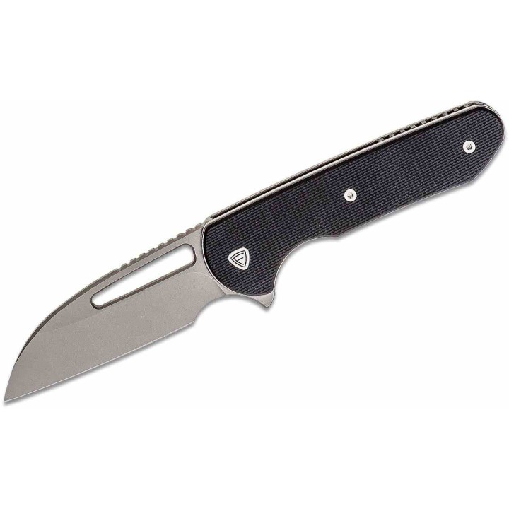 Couteau Ferrum Forge Prolix Black Manche G10 Lame Acier Nitro-V SW Sheepsfoot Liner Lock Clip FF006B - Livraison Gratuite