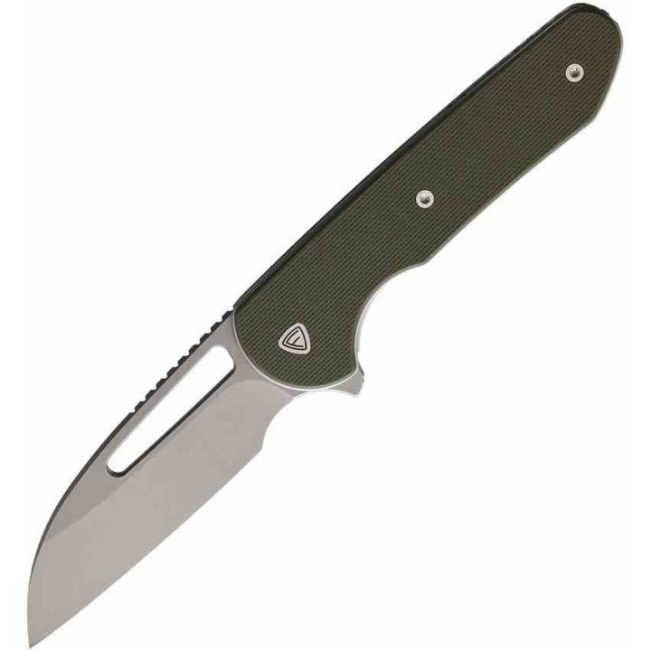 Couteau Ferrum Forge Prolix Green Manche G10 Lame Acier Nitro-V SW Sheepsfoot Liner Lock Clip FF006G - Livraison Gratuite