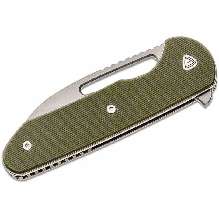 Couteau Ferrum Forge Prolix Green Manche G10 Lame Acier Nitro-V SW Sheepsfoot Liner Lock Clip FF006G - Livraison Gratuite