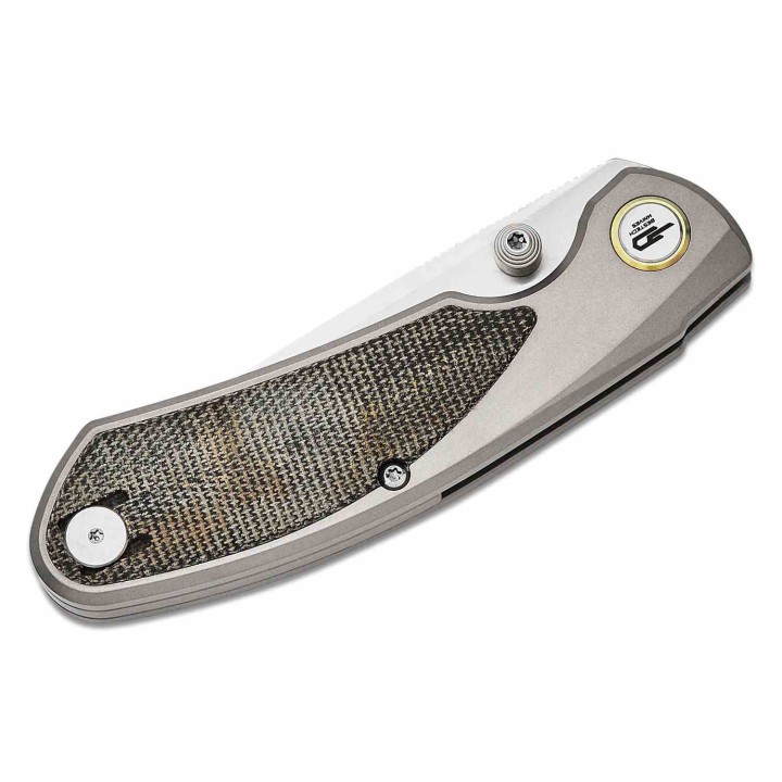 Couteau Bestech Lito Black Lame Acier M390 Satin Manche Titane/Micarta IKBS Framelock Clip BTKT2307A - Livraison Gratuite