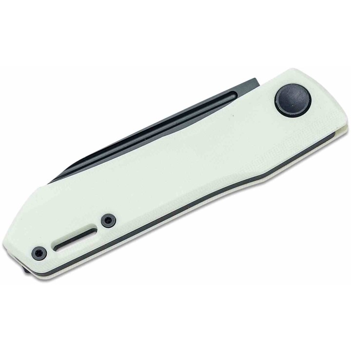 Couteau Real Steel Solis Lite White Slipjoint Lame Acier D2 Manche G10 Clip RS7064WB - Livraison Gratuite