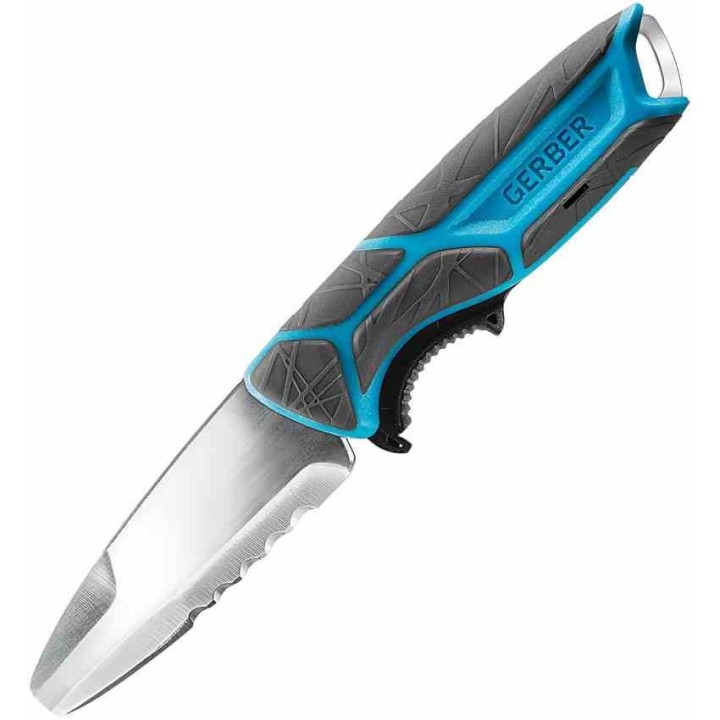 Couteau Gerber CrossRiver Salt Rx Lame Acier 9Cr18MoV Manche Polypropylène Etui Plastique G3591 - Livraison Gratuite