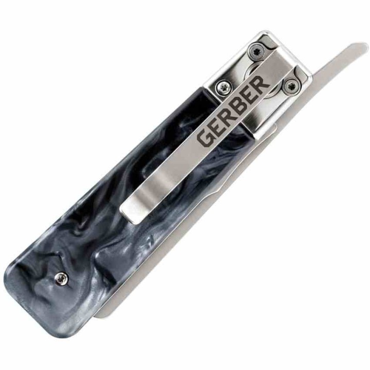 Couteau Gerber Jukebox Marble Lame Acier 7Cr17MoV Manche Acrylique G3733 - Livraison Gratuite