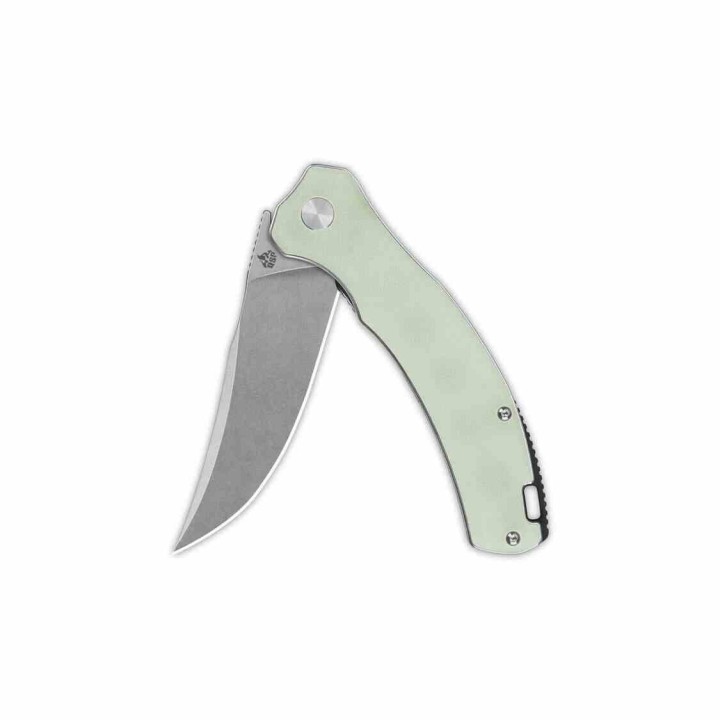  Couteau QSP Walrus Jade Lame Acier D2 SW Upswept Manche G10 IKBS Linerlock Clip QS151A1 - Livraison Gratuite