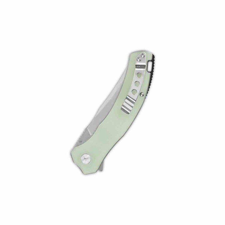  Couteau QSP Walrus Jade Lame Acier D2 SW Upswept Manche G10 IKBS Linerlock Clip QS151A1 - Livraison Gratuite