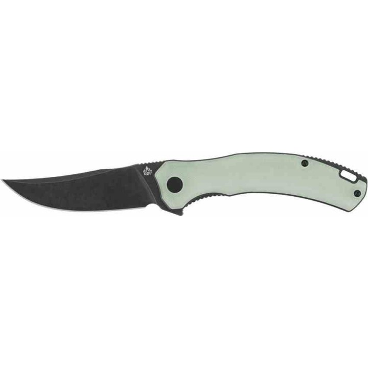 Couteau QSP Walrus Jade Lame Acier D2 SW Upswept Manche G10 IKBS Linerlock Clip QS151A2 - Livraison Gratuite