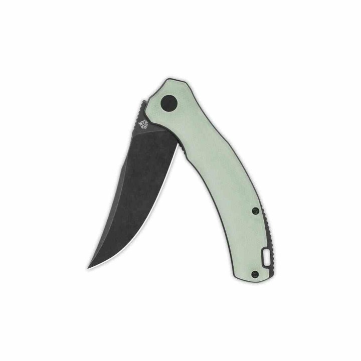 Couteau QSP Walrus Jade Lame Acier D2 SW Upswept Manche G10 IKBS Linerlock Clip QS151A2 - Livraison Gratuite