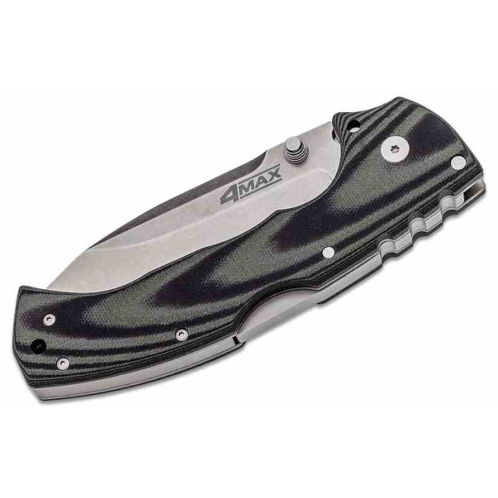 Couteau Cold Steel 4-Max Green/Black Manche G-10 Lame Acier CPM-S35VN Tri-Ad Lock Clip CS62RMA - Livraison Gratuite