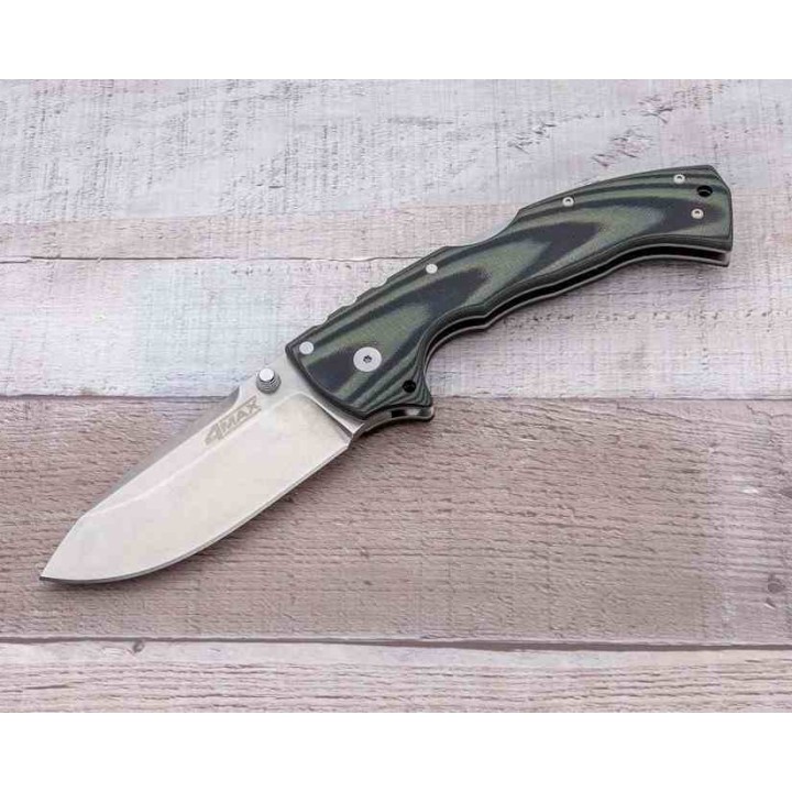 Couteau Cold Steel 4-Max Green/Black Manche G-10 Lame Acier CPM-S35VN Tri-Ad Lock Clip CS62RMA - Livraison Gratuite