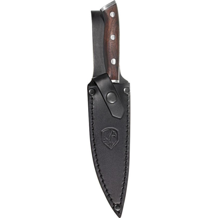 Couteau Condor Patagon Lame Acier 420HC Drop Point Manche Noyer Etui Cuir Made El Salvador CTK12259SS - Livraison Gratuite