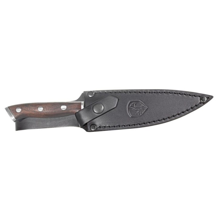 Couteau Condor Patagon Lame Acier 420HC Drop Point Manche Noyer Etui Cuir Made El Salvador CTK12259SS - Livraison Gratuite