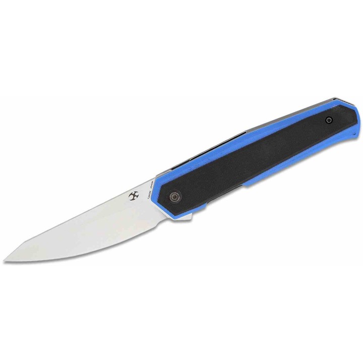 Couteau Kansept Integra Blue & Black Lame Acier 154CM SW Manche G10 IKBS Linerlock Clip KT1042A1 - Livraison Gratuite