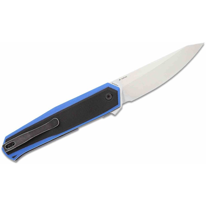 Couteau Kansept Integra Blue & Black Lame Acier 154CM SW Manche G10 IKBS Linerlock Clip KT1042A1 - Livraison Gratuite