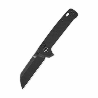 Couteau QSP Knives Penguin Button Lock Black Manche G10 Lame Acier 14C28N BLK Sheepsfoot Clip QS130BLA2 - Livraison Gratuite