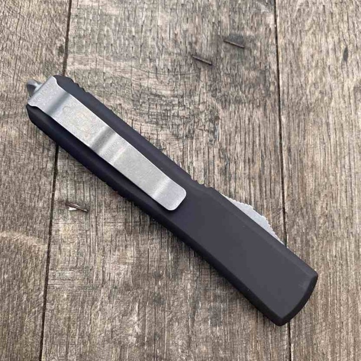 Couteau Microtech 121-11AP Ultratech AUTO OTF Lame Acier Apocalyptic Serr Manche Alu Made USA MCT12111AP - Livraison Gratuite
