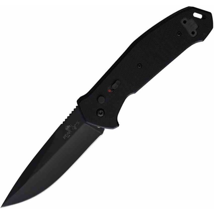 Couteau Automatique Bear OPS Action V Auto Lame Acier D2 Drop Point Button Lock Clip USA BCAC561B4B - Livraison Gratuite