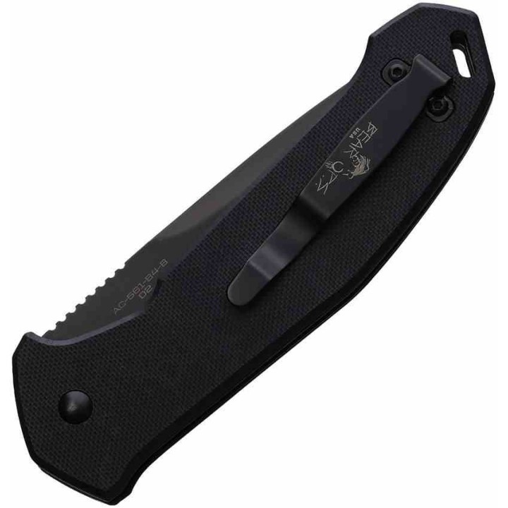 Couteau Automatique Bear OPS Action V Auto Lame Acier D2 Drop Point Button Lock Clip USA BCAC561B4B - Livraison Gratuite