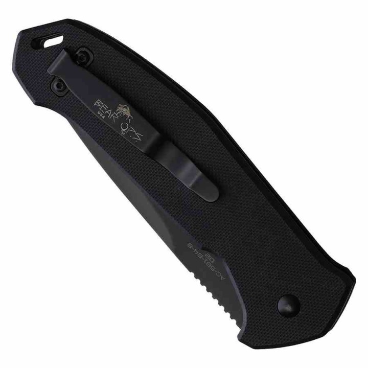 Couteau Automatique Bear OPS Action V Auto Lame Acier D2 Drop Point Button Lock Clip USA BCAC561B4B - Livraison Gratuite