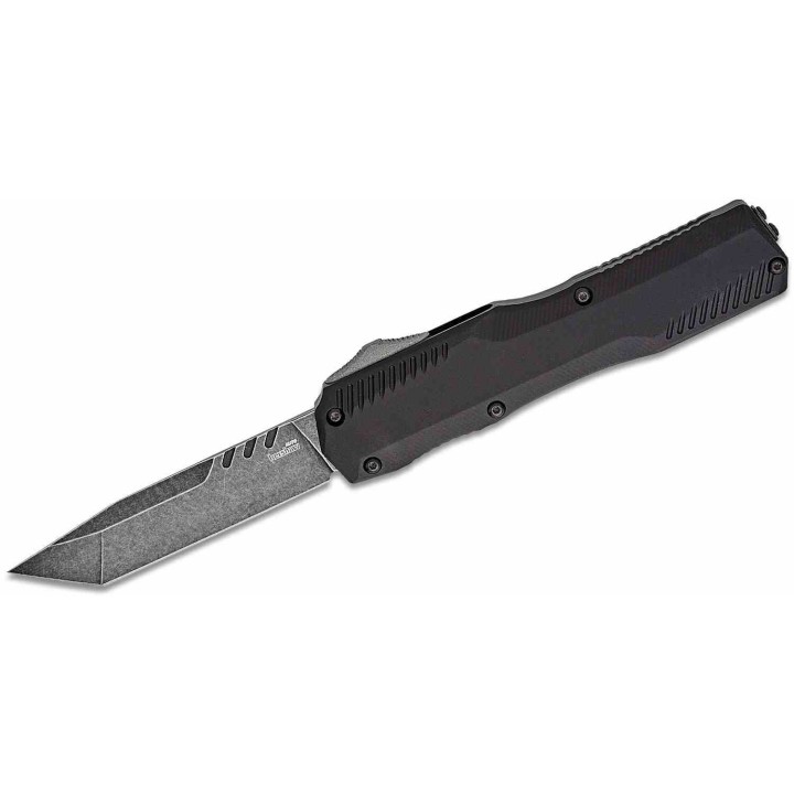 Couteau Kershaw Auto Livewire OTF Tanto Lame Acier CPM-MagnaCut BLK Manche Alu Clip USA KS9000T - Livraison Gratuite