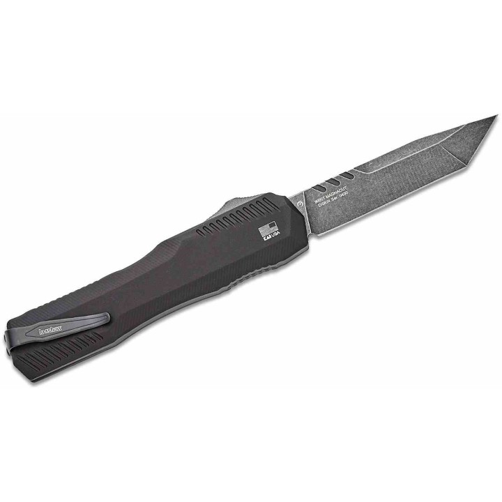 Couteau Kershaw Auto Livewire OTF Tanto Lame Acier CPM-MagnaCut BLK Manche Alu Clip USA KS9000T - Livraison Gratuite