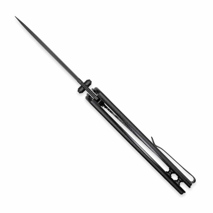 Couteau Cobratec Knives Samson Black Manche Micarta Lame Acier D2 Linerlock Clip IKBS CBTSMSNBK - Livraison Gratuite