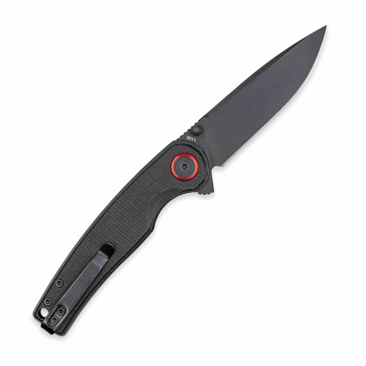 Couteau Cobratec Knives Samson Black Manche Micarta Lame Acier D2 Linerlock Clip IKBS CBTSMSNBK - Livraison Gratuite