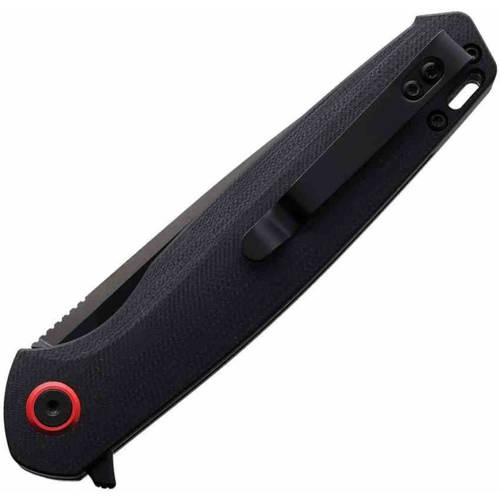 Couteau CobraTec Knives Rath Black Manche G10 Lame Acier D2 Linerlock Clip CBTRATHBLK - Livraison Gratuite