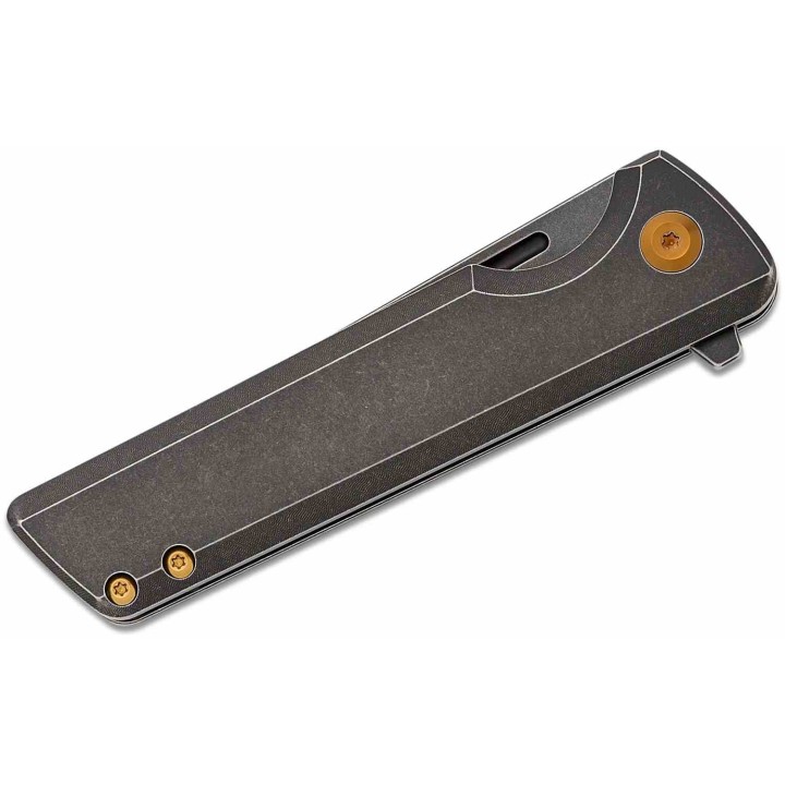 Couteau Kansept Anomaly BlackWash Manche Titane Lame Acier CPM-S35VN Tanto FrameLock IKBS Clip K2038T2 - Livraison Gratuite