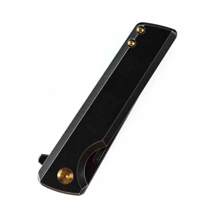 Couteau Kansept Anomaly BlackWash Manche Titane Lame Acier CPM-S35VN Tanto FrameLock IKBS Clip K2038T2 - Livraison Gratuite