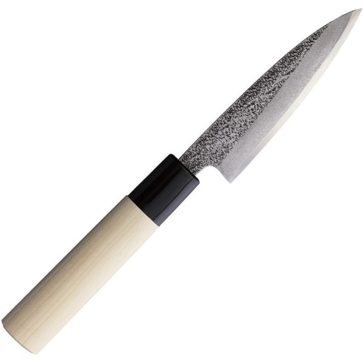 Couteau de Cuisine Japonais Mikihisa 105mm Manche Bois Lame Acier White steel 2 Made Japan MIKA028 - Livraison Gratuite