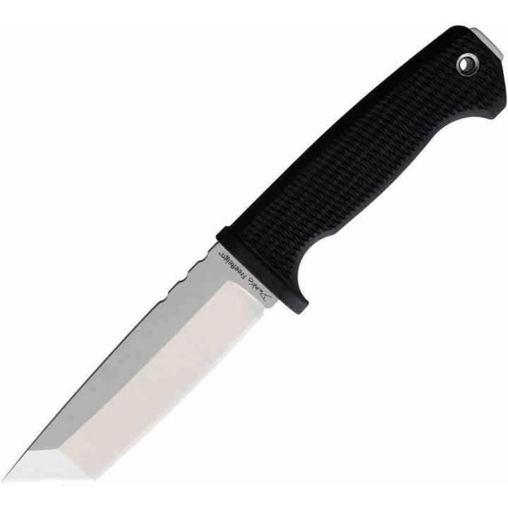 Couteau Demko FREEREIGN Tanto Lame Acier AUS-10A Satin Manche TPE Etui Kydex DEM09620 - Livraison Gratuite