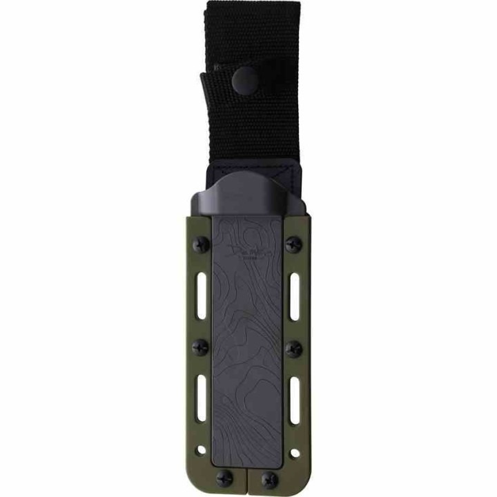 Couteau Demko FREEREIGN Tanto Green Lame Acier AUS-10A Satin Manche TPE Etui Kydex DEM09621 - Livraison Gratuite