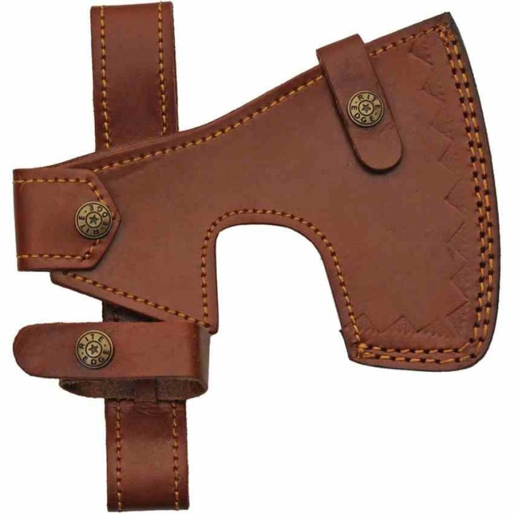 Grosse Hache Viking Fallen Forest Axe Lame Acier Carbone Manche Bois Etui Cuir PA882457 - Livraison Gratuite