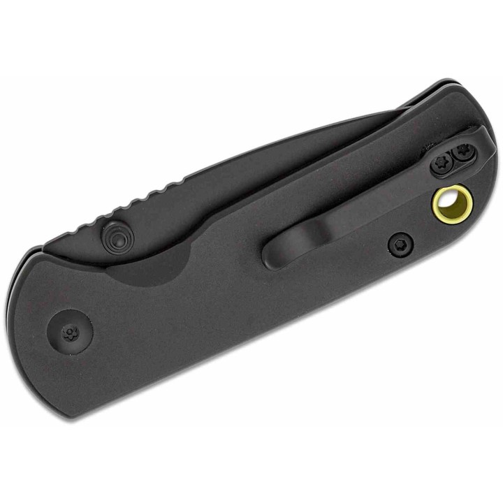 Couteau CJRB Cutlery Mica Black Lame Acier AR-RPM9 Black Manche Aluminum Button Lock IKBS Clip J1934BBK - Livraison Gratuite