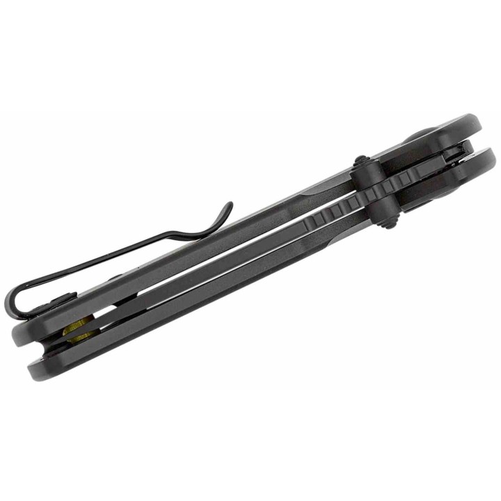 Couteau CJRB Cutlery Mica Black Lame Acier AR-RPM9 Black Manche Aluminum Button Lock IKBS Clip J1934BBK - Livraison Gratuite