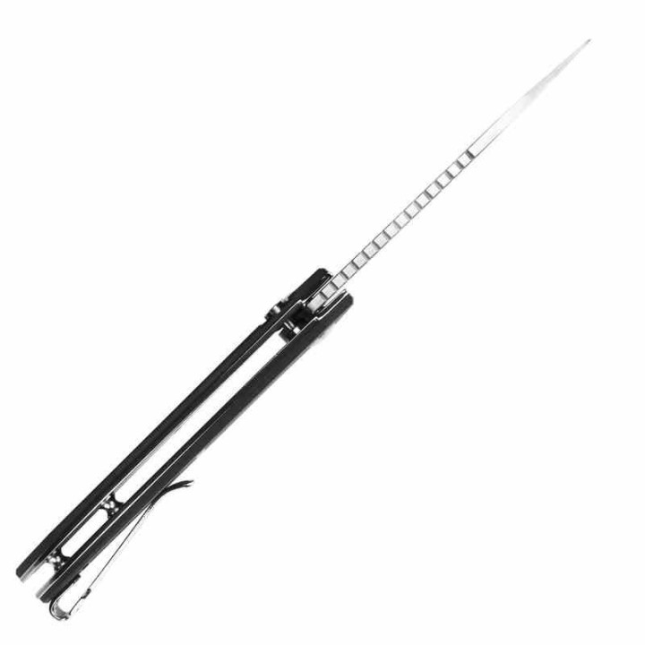 Couteau CJRB Space Cowboy Black Lame Acier AR-RPM9 Satin Manche G10 Button Lock IKBS Clip J1930BK - Livraison Gratuite