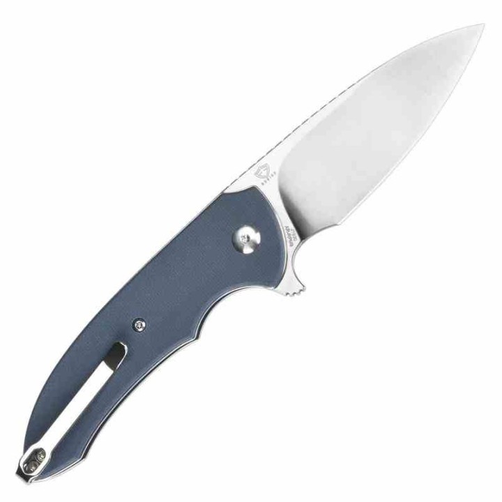 Couteau CJRB Space Cowboy Blue Lame Acier AR-RPM9 Satin Manche G10 Button Lock IKBS Clip J1930GY - Livraison Gratuite