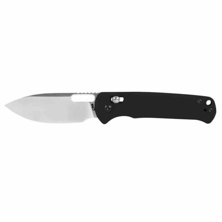 Couteau CJRB Hectare Black Lame Acier AR-RPM9 Sand Polish Manche G10 Crossbar IKBS Clip J1935BK - Livraison Gratuite