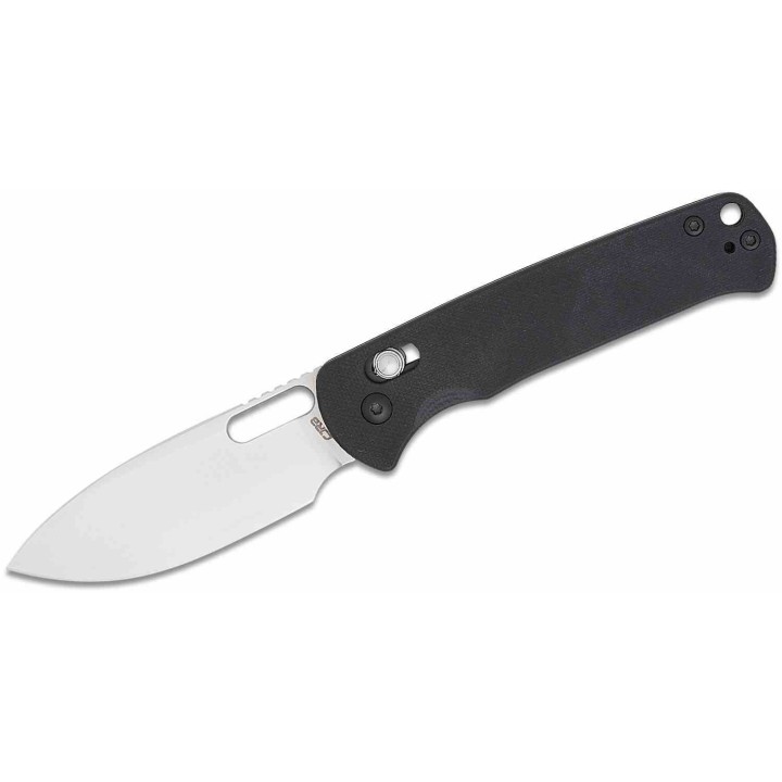 Couteau CJRB Hectare Black Lame Acier AR-RPM9 Sand Polish Manche G10 Crossbar IKBS Clip J1935BK - Livraison Gratuite