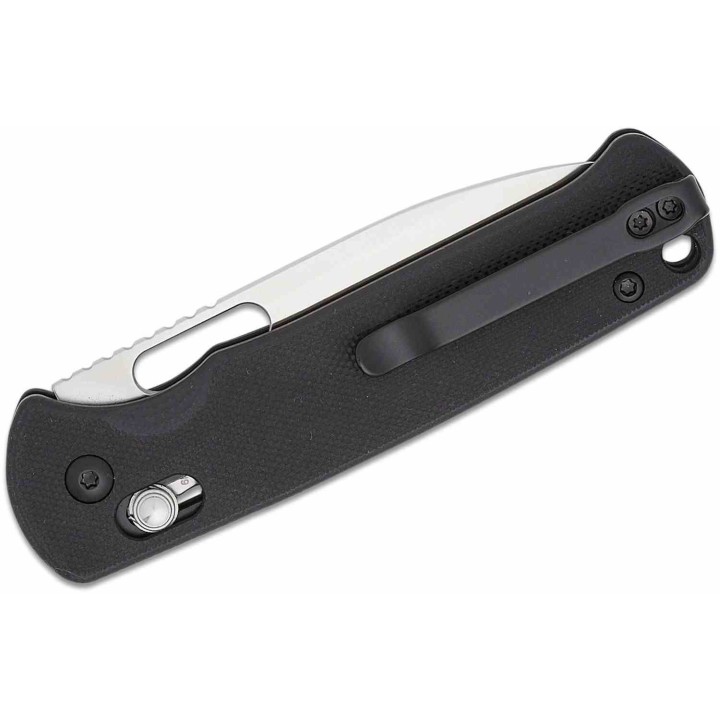 Couteau CJRB Hectare Black Lame Acier AR-RPM9 Sand Polish Manche G10 Crossbar IKBS Clip J1935BK - Livraison Gratuite