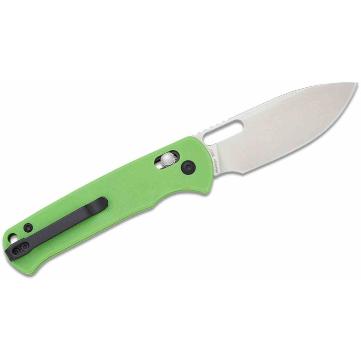 Couteau CJRB Hectare Green Lame Acier AR-RPM9 Sand Polish Manche G10 Crossbar IKBS Clip J1935GN - Livraison Gratuite