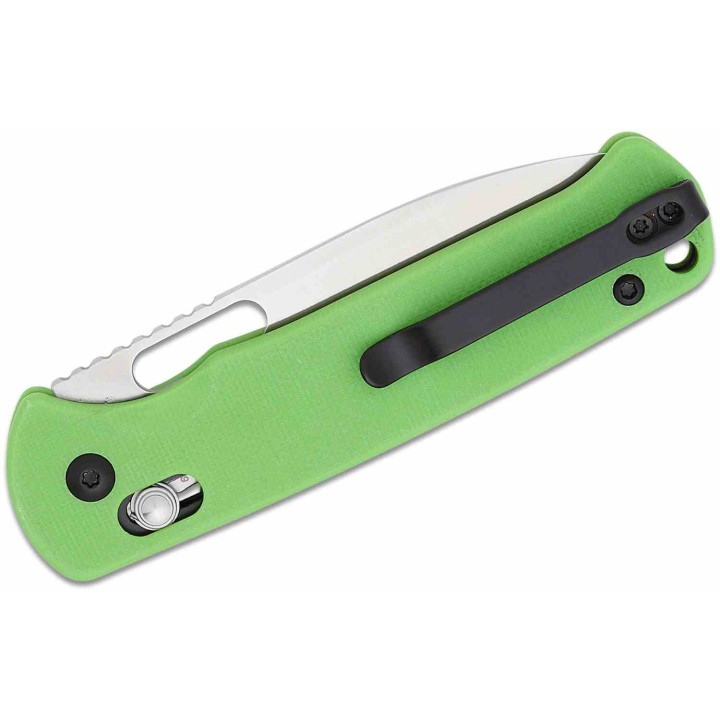 Couteau CJRB Hectare Green Lame Acier AR-RPM9 Sand Polish Manche G10 Crossbar IKBS Clip J1935GN - Livraison Gratuite
