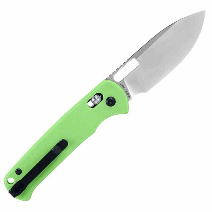 Couteau CJRB Hectare Green Lame Acier AR-RPM9 Sand Polish Manche G10 Crossbar IKBS Clip J1935GN - Livraison Gratuite
