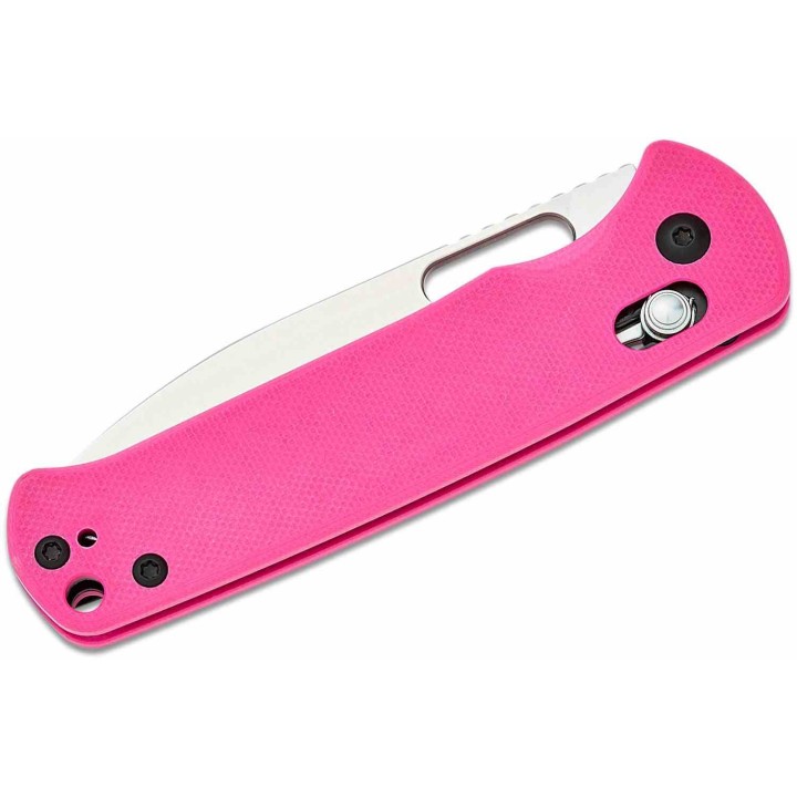 Couteau CJRB Hectare Pink Lame Acier AR-RPM9 Sand Polish Manche G10 Crossbar IKBS Clip J1935PNK - Livraison Gratuite