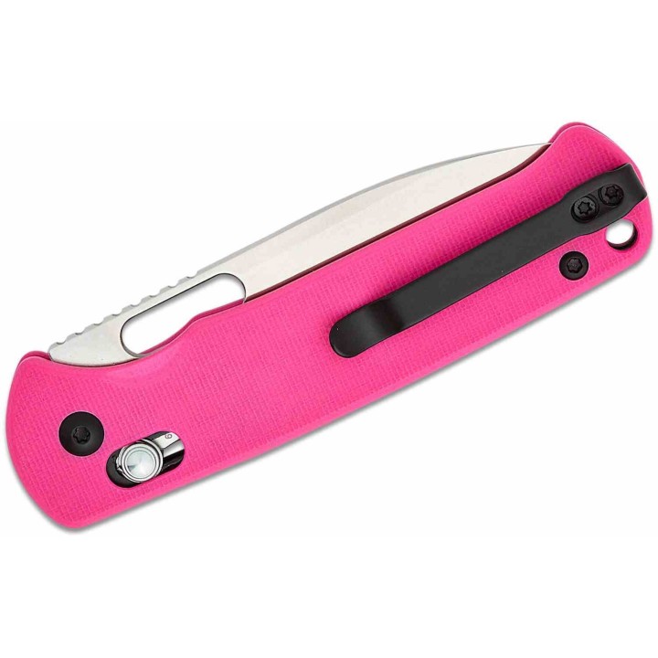 Couteau CJRB Hectare Pink Lame Acier AR-RPM9 Sand Polish Manche G10 Crossbar IKBS Clip J1935PNK - Livraison Gratuite