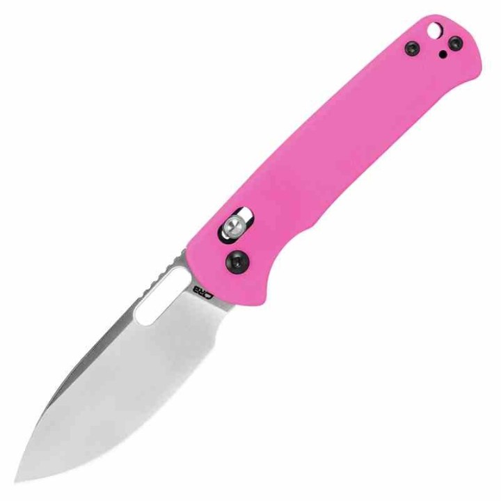 Couteau CJRB Hectare Pink Lame Acier AR-RPM9 Sand Polish Manche G10 Crossbar IKBS Clip J1935PNK - Livraison Gratuite