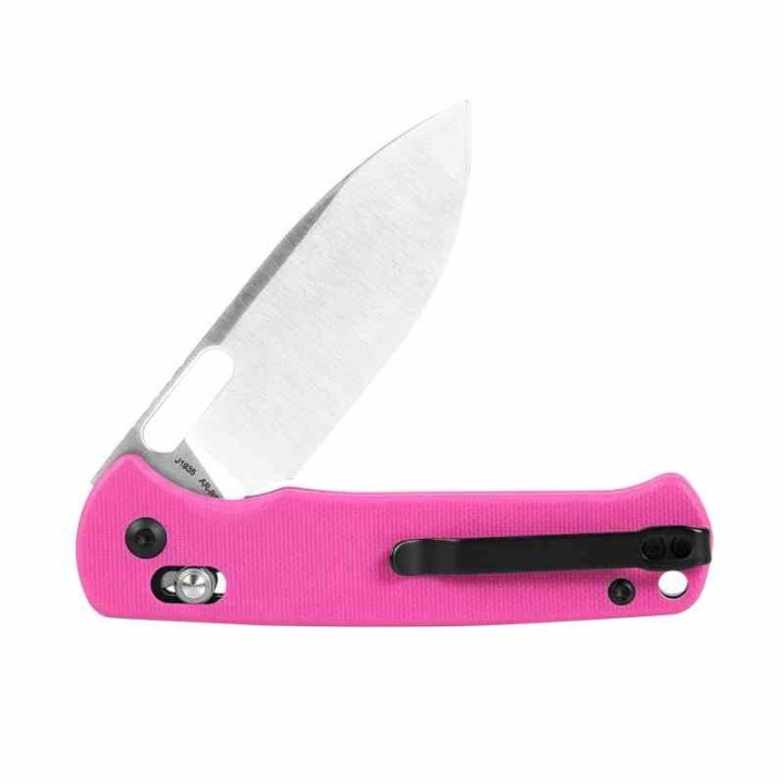 Couteau CJRB Hectare Pink Lame Acier AR-RPM9 Sand Polish Manche G10 Crossbar IKBS Clip J1935PNK - Livraison Gratuite